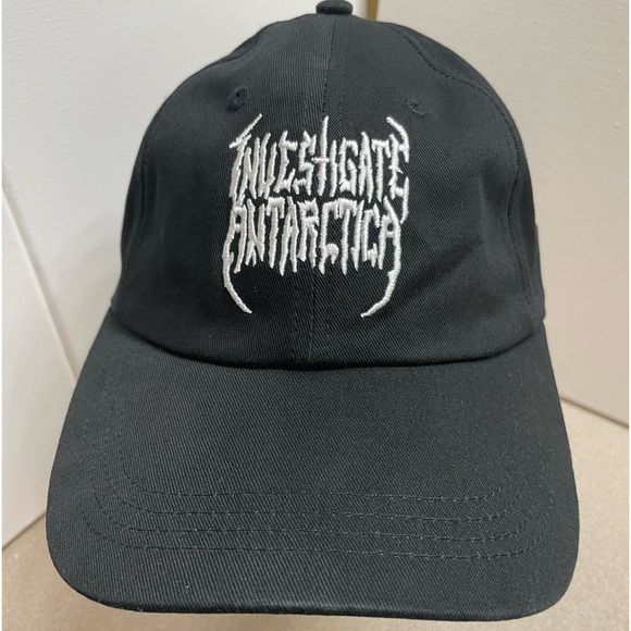 Copes Investigate Antarctica Black Strapback Embroidered Baseball Cap Dad Hat - Picture 1 of 8